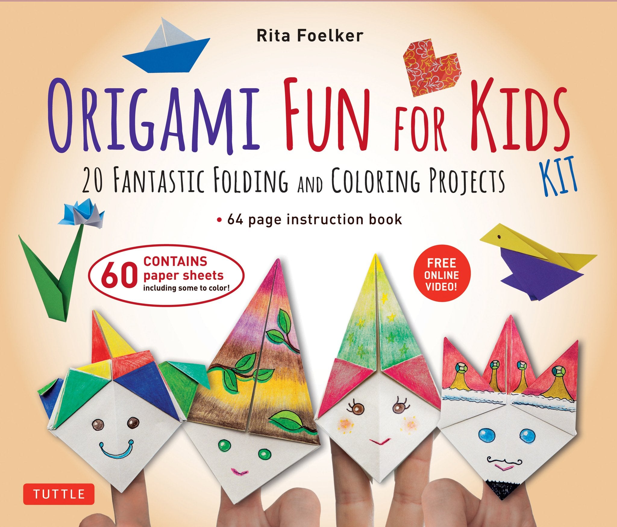Cover image for Origami Fun for Kids Kit ISBN 9780804859295